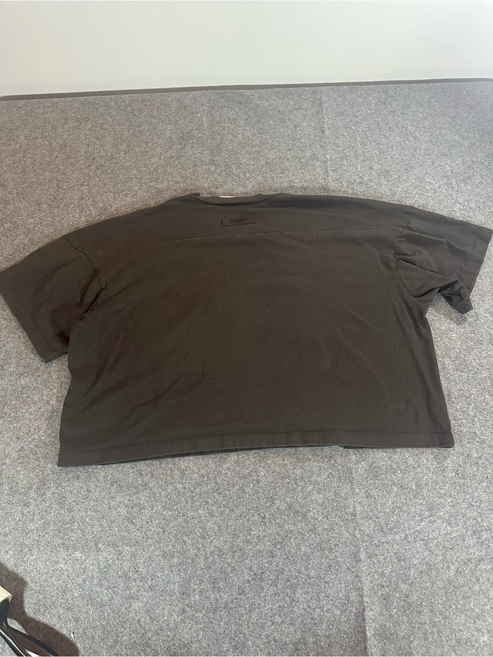 Essentials Black Boxy Jersey Top - Picture 7 of 9